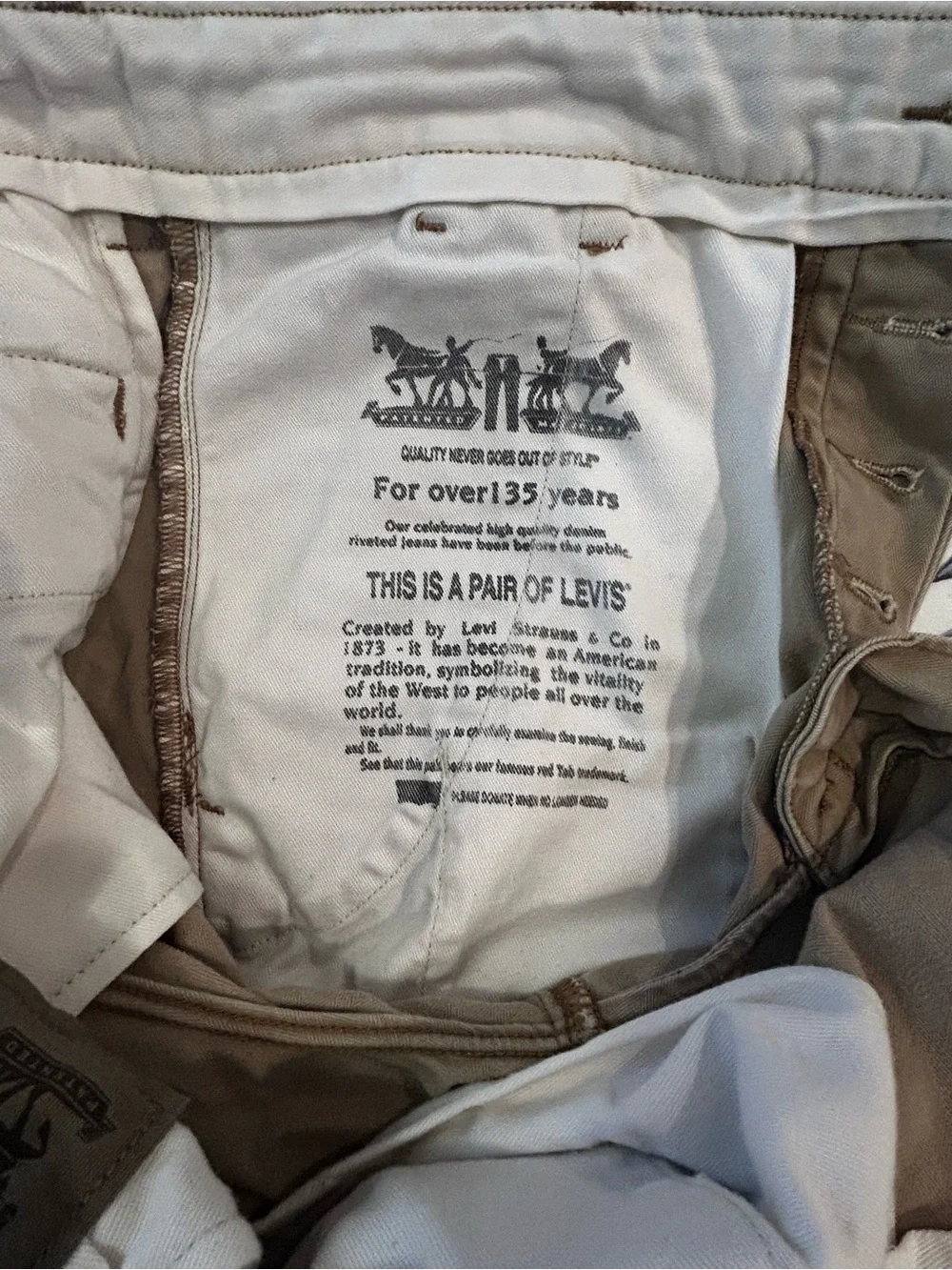 Levi's Men's Tan Chino Pants